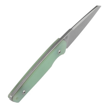 Kansept Parr Fixed Blade Knife Jade G10 Handle D2 Drop Point Plain Edge Stonewash Finish G011A7