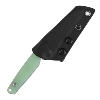 Kansept Parr Fixed Blade Knife Jade G10 Handle D2 Drop Point Plain Edge Stonewash Finish G011A7
