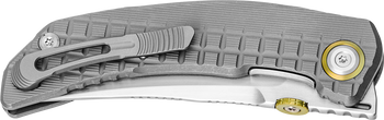 (Stiff Detent) Open Box/Returned Limited Edition Kizer Premium X-Series SZLACHTA Hand-brushed Titanium Handle Folding Knife M390 Blade ZX-FK02A2