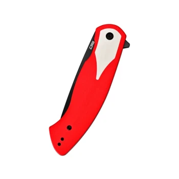 CJRB Rodayo Flipper & Liner Lock Folding Knife Red G10 Handle AR-RPM9 Steel Black PVD Coating Blade J1972-RWH