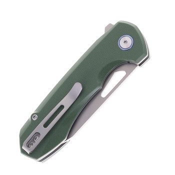Remette RT-Camel Folding Knife Green G10 Handle 14C28N Plain Edge Ceramic Sandblasted Finish RTCMLB