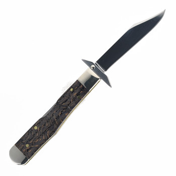 Case Cutlery Cheetah Cub Slip Joint Folding Knife Black Curly Oak Wood Handle Stainless  14013