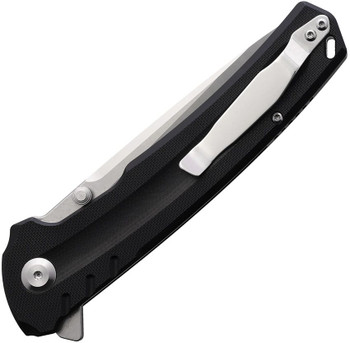 Mavic Gear ROK Linerlock Folding Knife Black G10 Handle Stonewash/Satin Finish 440 Stainless Drop Point Blade MG10047
