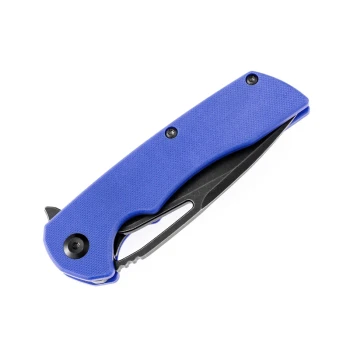 Discontinued Kansept Kryo Folding Knife T1001B2 Black Coating D2 Blade Blue G10 Handle