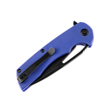 Discontinued Kansept Kryo Folding Knife T1001B2 Black Coating D2 Blade Blue G10 Handle
