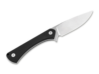 Boker Brasa Fixed Blade Knife Black G10 Handle Stonwashed 14C28N Blade 02BP0014