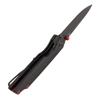 Tenable Mini Warrior Folding Knife Black G10 Handle Nitro-V Plain Edge Blackwash Finish B2005A1