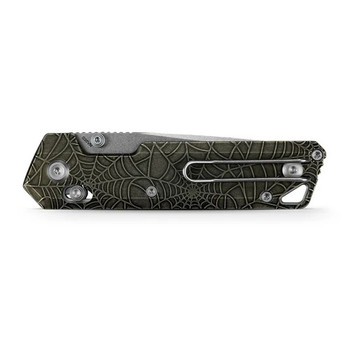 Vosteed Parallel Folding Knife Titanium Handle S35VN Plain Edge Stonewash Finish A3523
