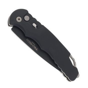 Pro-Tech Tactical Response Automatic Knife Black Aluminum Saber Grind DLC MagnaMax T4103-MM