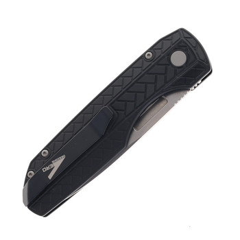 Pro-Tech Vero Synapse 2 Automatic Knife Black Herringbone Aluminum Stonewashed MagnaMax VERO2105-MM