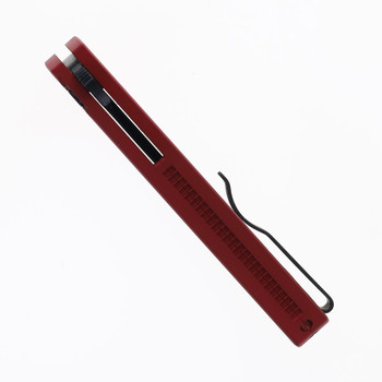 Pro-Tech Malibu Folding Knife Red Aluminum Handle Magnacut Reverse Tanto DLC Black Blade 5403-RED