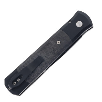Pro-Tech Godfather 905-LTD TC Black Automatic Knife TechnoCarbo Carbon Fiber 154CM