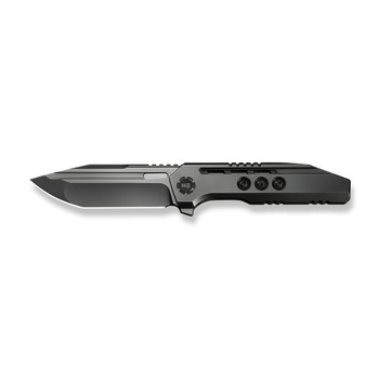WE Knife Gunwale Folding Knife Polished Gray Titanium/Copper Handle M390 Plain Edge Tanto Polished Gray Finish Limited Edition WE24048-2