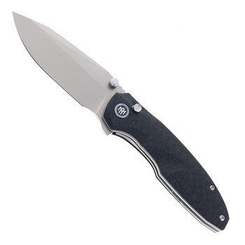 (Read Description) Open Box/Returned Remette Cool Whale Folding Knife Black G10 Handle 14C28N Plain Edge RTCL-GN1