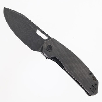 Divo Knives Growler V3 Folding Knife Darkwash Titanium Handle Acid wash S90V Blade