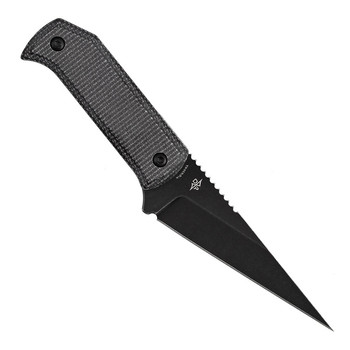 Tenable ToothPik Fixed Blade Knife Black Micarta Handle 14C28N Modified Kiridashi Plain Edge Blackwash Finish G020A4