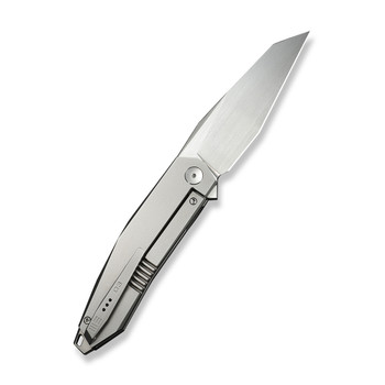WE Knife Tally Folding Knife Polished Bead Blast Titanium Handle M390 Reverse Tanto Plain Edge Hand Rubbed Satin Finish Limited Edition WE23090-2