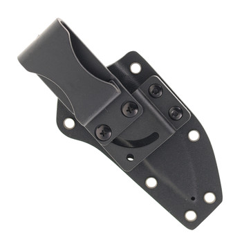 Kansept Niko Fixed Blade Knife Twill Carbon Fiber Handle D2 Clip Point Plain Edge Orange Gold Coated Finish G004A92