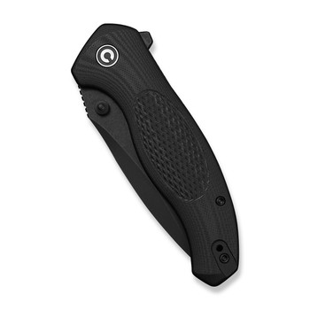 (Pre-Order Ships 8/24) CIVIVI Vyrent Folding Knife Black G10 Handle Nitro-X7 Drop Point Plain Edge Black Stonewash Finish C25037-1