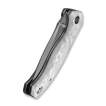 (Pre-Order Ships 8/24) CIVIVI Vyrent Folding Knife Silver G10/Aluminum Foil Handle Nitro-X7 Drop Point Plain Edge Stonewash Finish C25037B-1