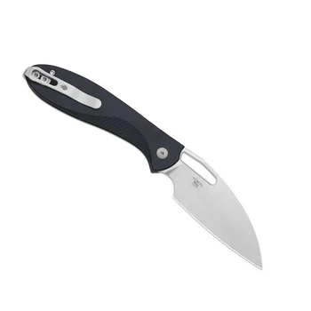 (Detent Lash) Open Box/Returned Kizer Masu Folding Knife Blue Canyon Richlite Handle 14C28N Plain Edge Satin Finish V3697A1