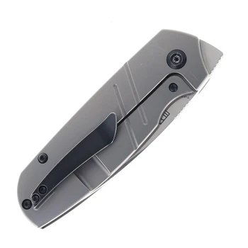 (Read Description) Open Box/Returned Kansept Turaco K2049A1 Satin CPM-S35VN Blade Bead Blasted Titanium Handle Folding Knife K2049A1