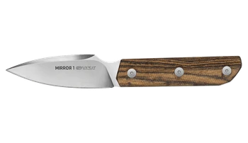 (Open Box) Returned Viper Mirror1 Fixed Blade Knife Natural Bocote Wood Handle M390 Plain Edge Satin Finish 4058BC