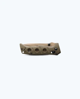 Benchmade Mini Adamas Axis Lock Folding Knife OD Green G10 Handle MagnaCut Drop Point Tan Cerakote Blade 273FE-05
