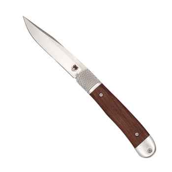 Cobratec Trapper Hidden Release Side Opening Automatic Knife Rosewood Handle Satin D2 Blade CTTHRRSW