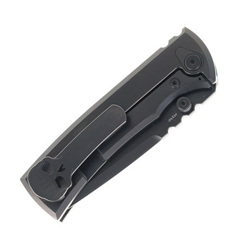 Chaves Redencion Street Integral Magnetic Scale Folding Knife Black PVD Titanium Handle Black PVD M390 Drop Point Blade