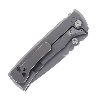 Chaves Redencion Street Integral Magnetic Scale Folding Knife Stonewashed Titanium Handle Stonewashed M390 Drop Point Blade