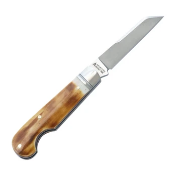 RoseCraft Elk River Easy Open Jack Slip Joint Folding Knife Toasted White Bone Handle 14C28N Lambsfoot Blade RCT027-TWB