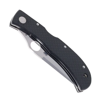Spyderco Jess Horn Back Lock Folding Knife Carbon Fiber CPM Cru-Wear Exclusive C38CFP