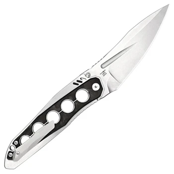 ArtisanCutlery Sudden Folding Knife Black Carbon Fiber Handle S35VN Drop Point Plain Edge Stonewash Finish 1890G-CF
