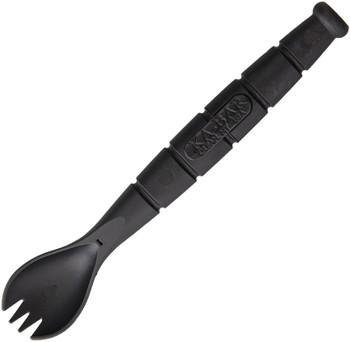 Ka-Bar Tactical Spork Black Grilamid w/ Serrated Knife Blade in Handle KA9909
