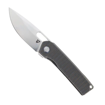 Vanguard Breaker Integral Pocket Knife Flame Titanium Handle Super-Mirror Vanax Blade