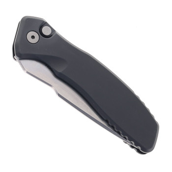 Pro-Tech Spartan Blades Pallas Automatic Knife Black Aluminum 3.7" Stonewashed MagnaCut SB1101