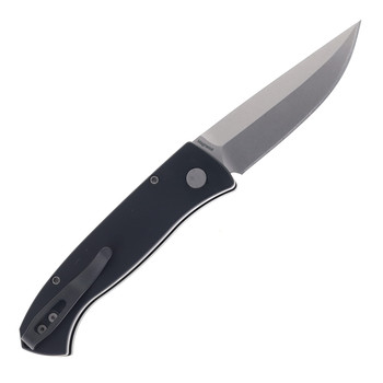 Pro-Tech Walter Brend Classic Automatic Knife Black Aluminum 3.35" Stonewashed MagnaCut WB1101