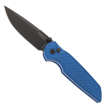 Pro-Tech TR-3 Integrity Manual Knife Blue Relic Aluminum 3.5" DLC MagnaCut INT1106-Blue