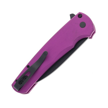 Pro-Tech Malibu Button Lock Knife Purple Aluminum 3.25" DLC MagnaCut Wharncliffe 5303-Purple