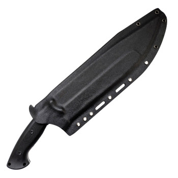 Work Tuff Gear Mad Dog Fixed Blade River Washed K329 Blade Black Smooth G10 Handle Black Kydex