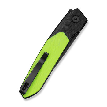 CIVIVI Brr15 Light Folding Knife Black/Neon Green G10 Handle Nitro-V Plain Edge Black Stonewash Finish C25063-2