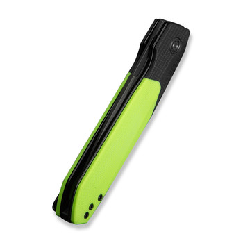 CIVIVI Brr15 Light Folding Knife Black/Neon Green G10 Handle Nitro-V Plain Edge Black Stonewash Finish C25063-2