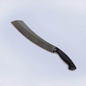 Work Tuff Gear Borneo Fixed Blade Hand Rub K329 APO Blade Black G10 Handle