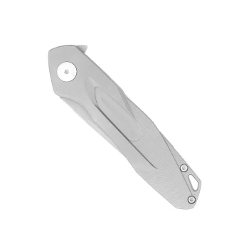 Cobratec Ace Flipper Folding Knife Titanium Handle M390 Drop Point Blade CTTACEM390