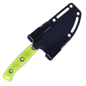 Microtech Akris Fixed Blade High Visibility Green G10 Handle M390MK Stonewash Blade 95-10HV-5