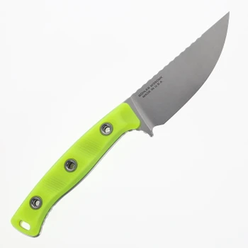 Microtech Akris Fixed Blade High Visibility Green G10 Handle M390MK Stonewash Blade 95-10HV-5
