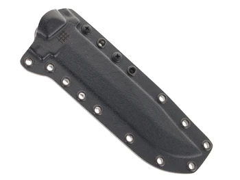 Halfbreed Blades LIK-01 Large Infantry Fixed Blade Knife K110 D2 Blade Black G10 Handle