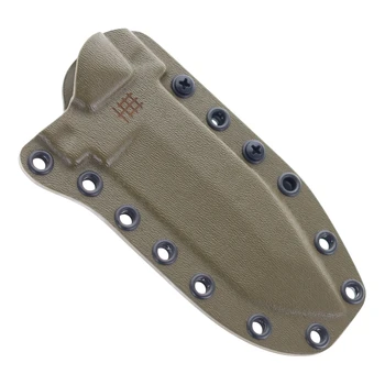 Halfbreed Blades MCK-02 Medium Clearance Fixed Blade Knife K340 Teflon Coated Blade OD Green G10 Handle MCK-02OD
