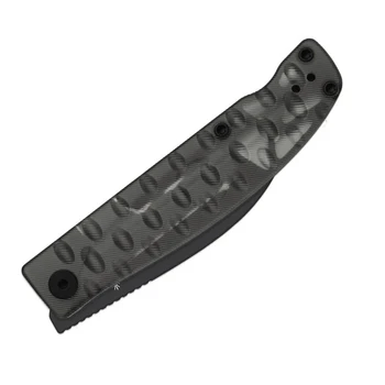 Kizer Kiwami Folding Knife Black Acrylic Handle BD1N Hawkbill Plain Edge Black PVD Blade V3809SH1
